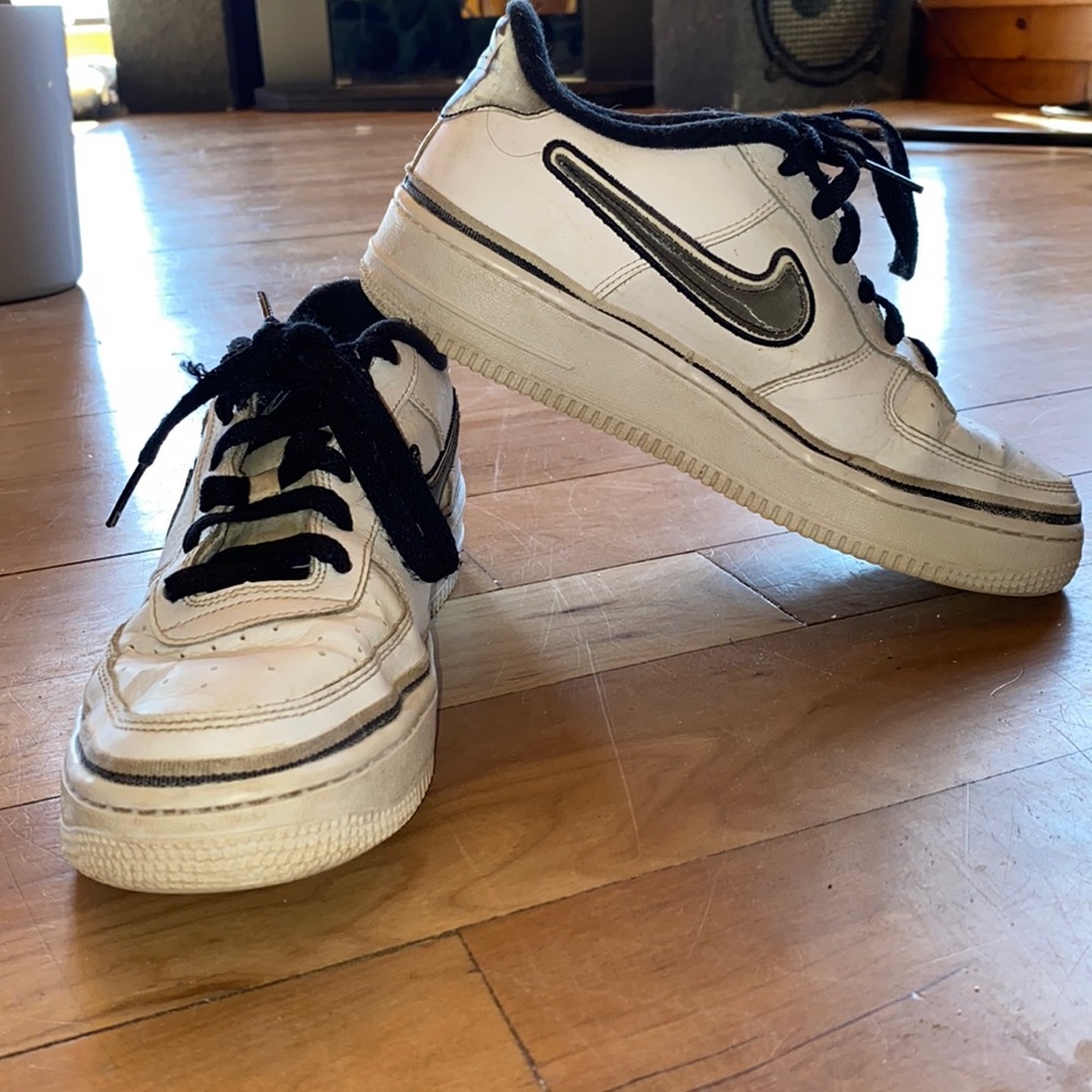 Used Nike Air Force 1 NBA addition, black & white, good condition